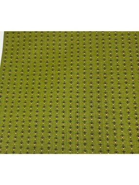 Green Patterned Cotton Quilting Fabric 19x22" Retro-Style Small Diamond Print